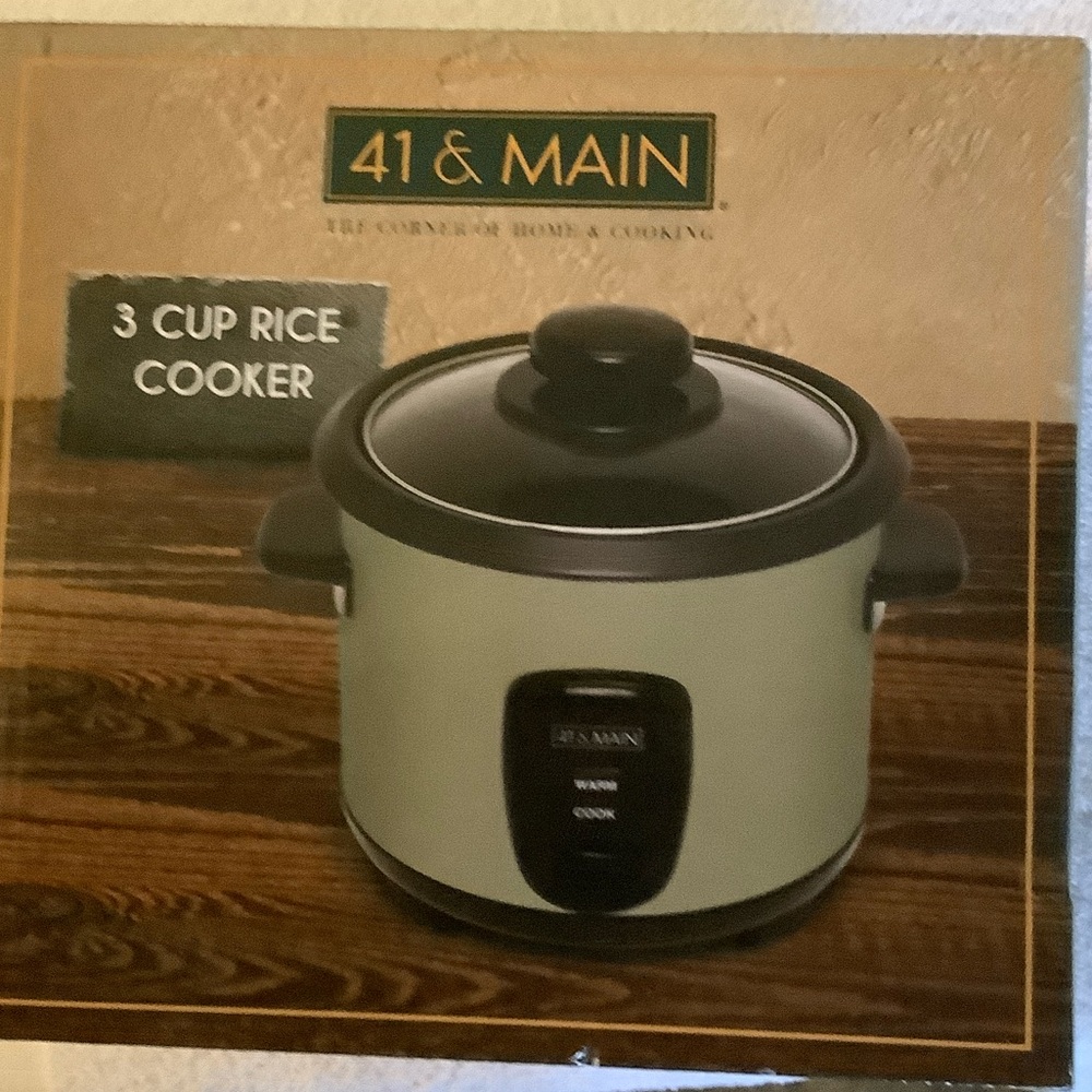 3-Cup Rice Cooker - Olive Green